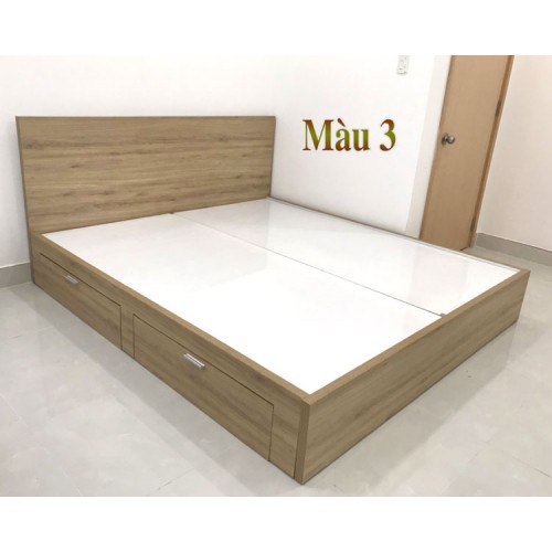 Giường ngủ gỗ có 2 ngăn kéo nhỏ 1m4x2m